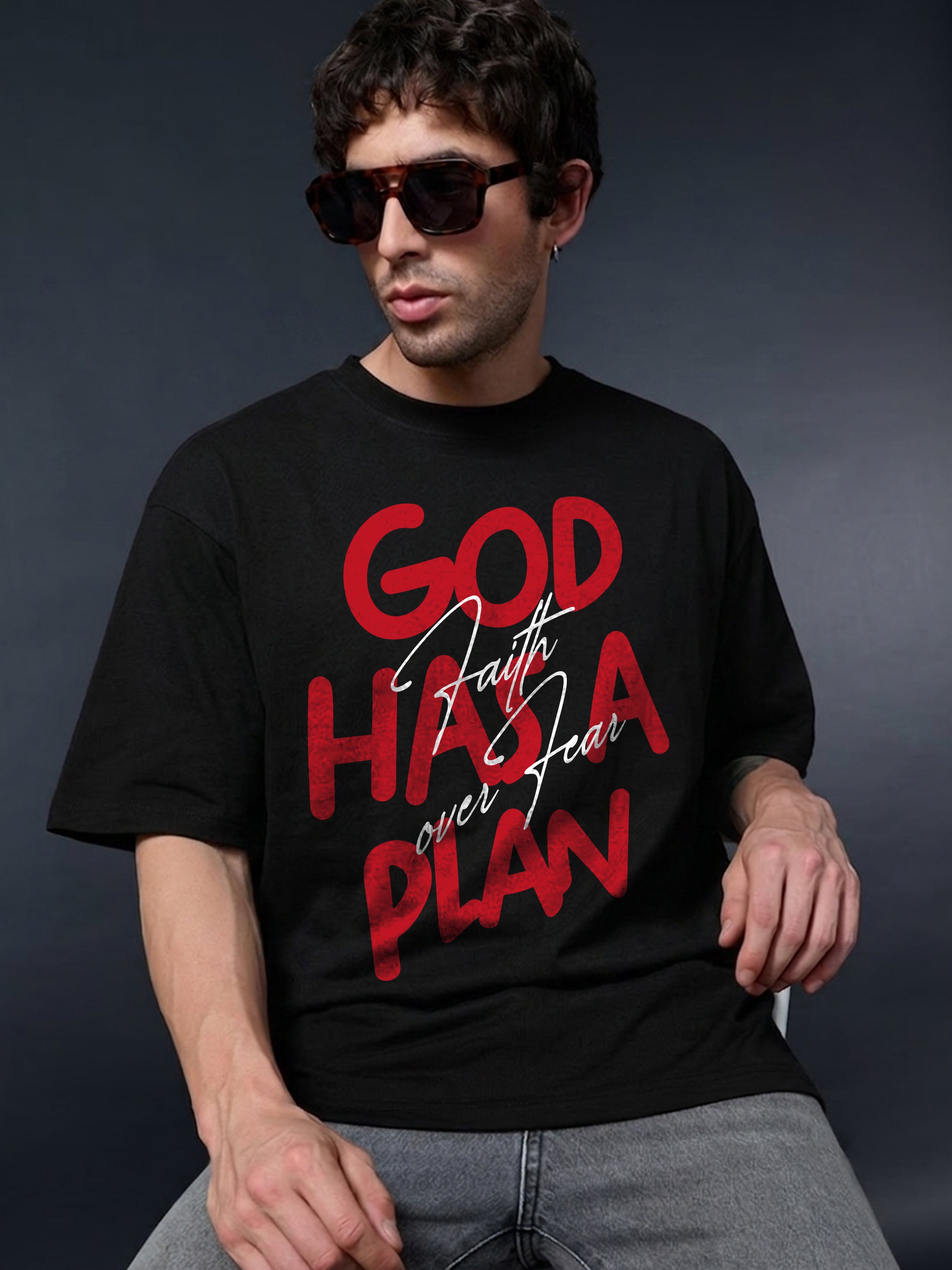 Regular Fit T-Shirt For Men - God Has A Plan