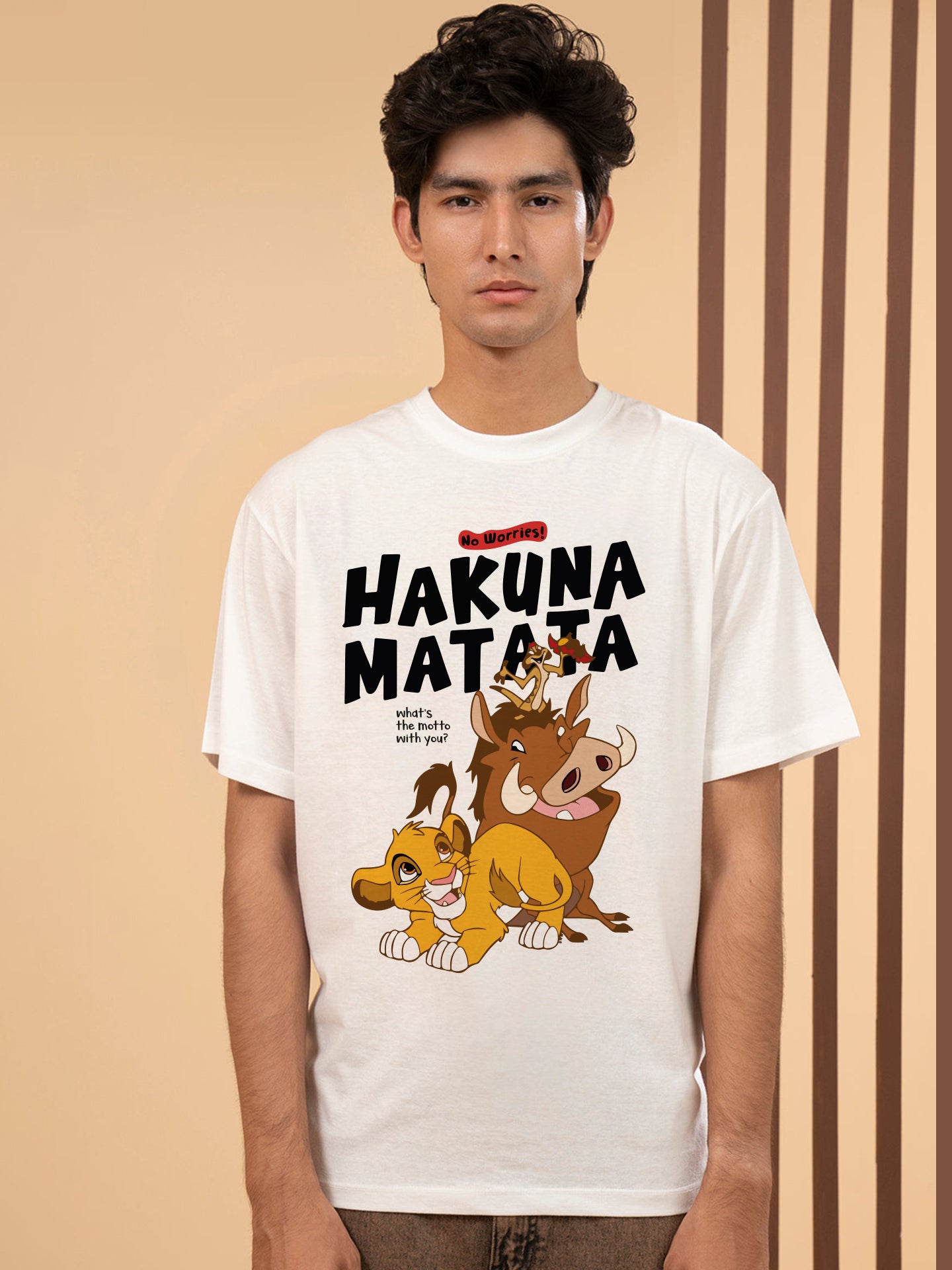 Regular Fit T-Shirt For Men -  Hakuna Matata