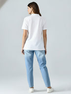 Essential White Polo T-Shirt For Women