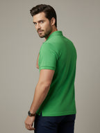 Essential Parrot Green Polo T-Shirt For Men