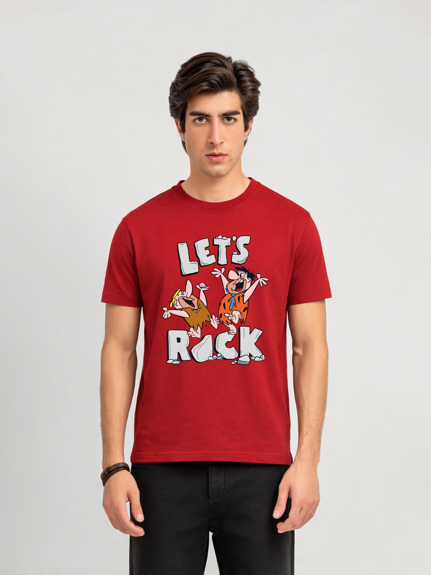 Regular Fit T-Shirt For Men - Lets Rock