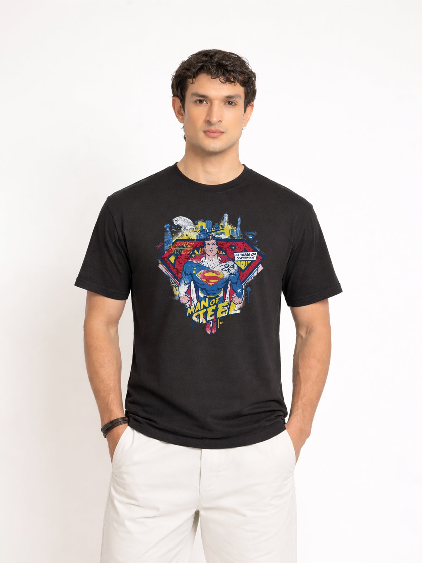 Regular Fit T-Shirt For Men - Man of Steel