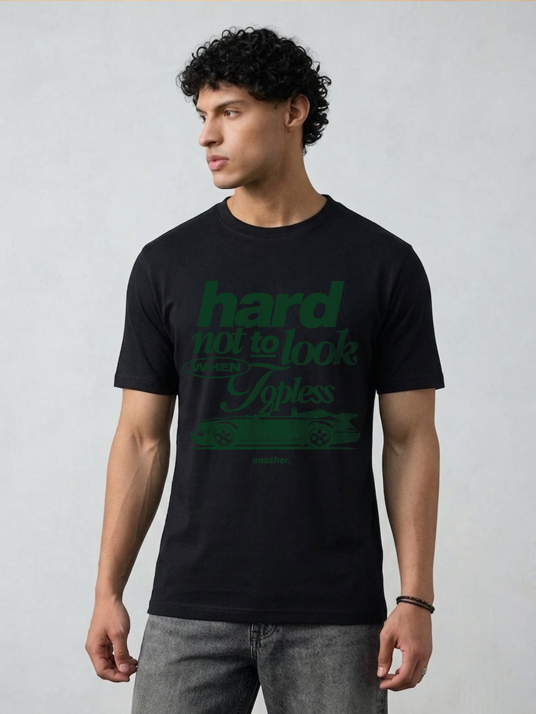 Regular Fit T-Shirt For Men - Hard Not Look