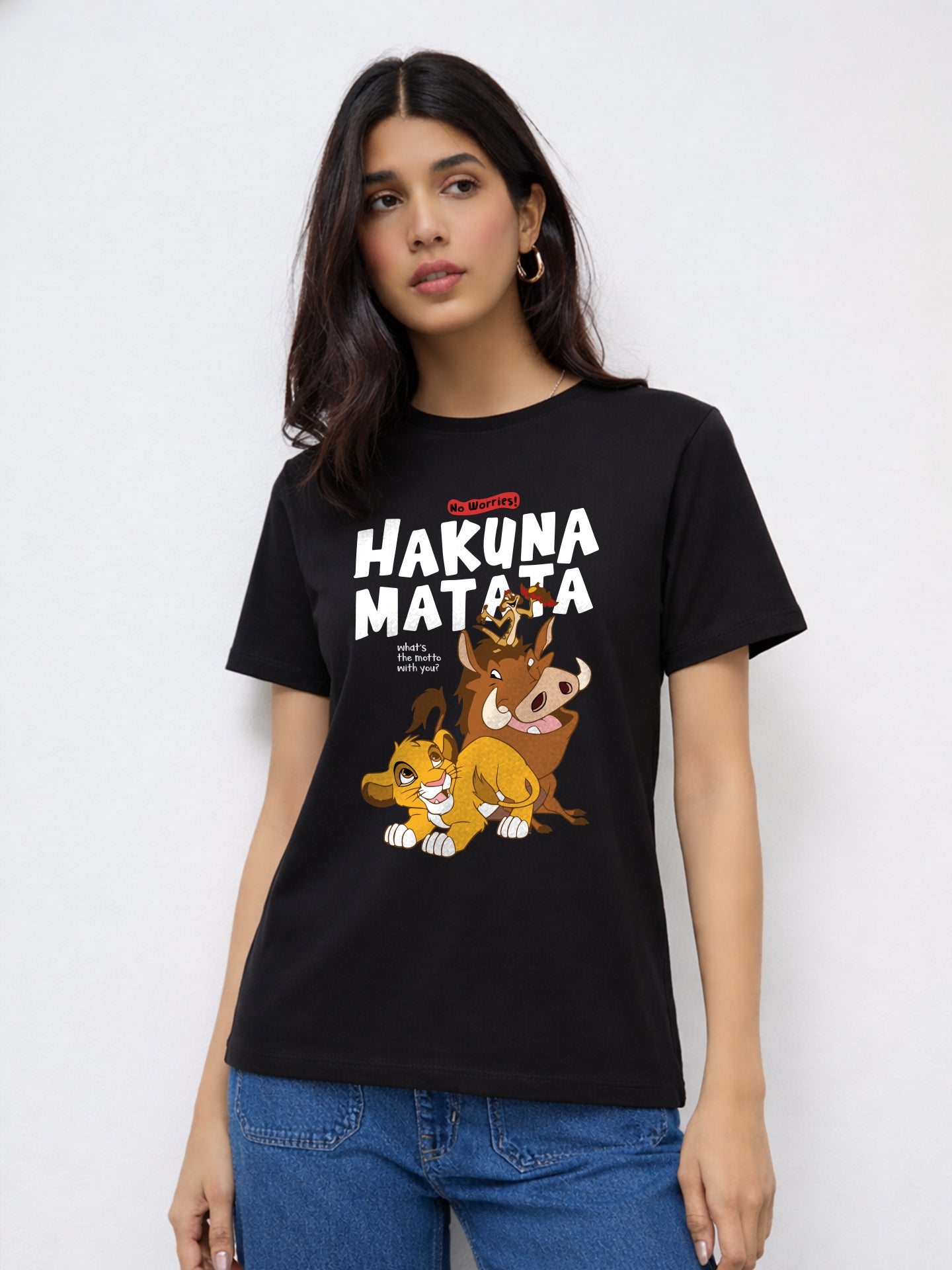 Regular Fit T-Shirt For Women - Hakuna Matata