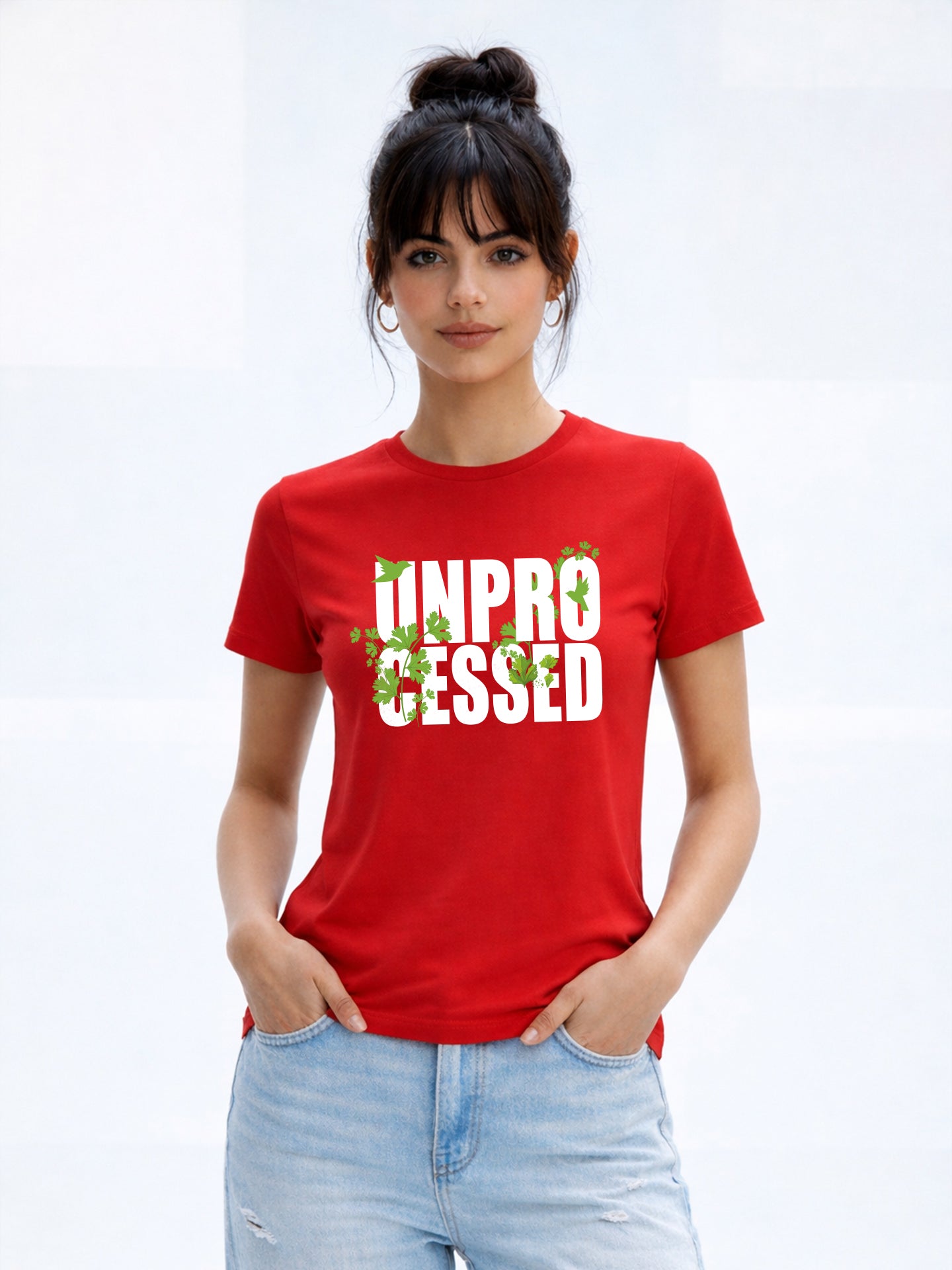 Regular Fit T-Shirt For Women - Unprocessed