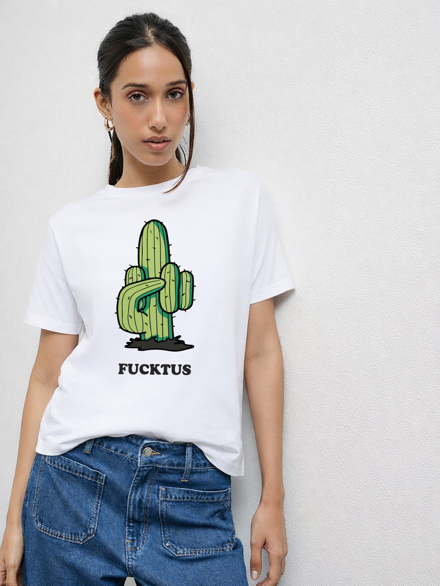 Regular Fit T-Shirt For Women - Fucktus