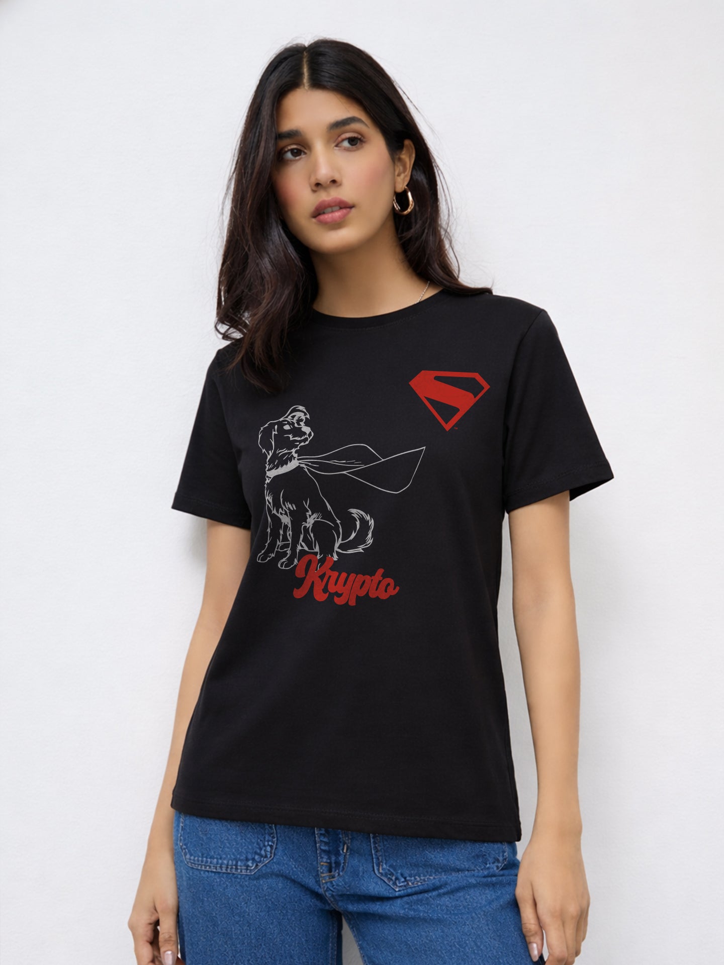 Regular Fit T-Shirt For Women - Krypto