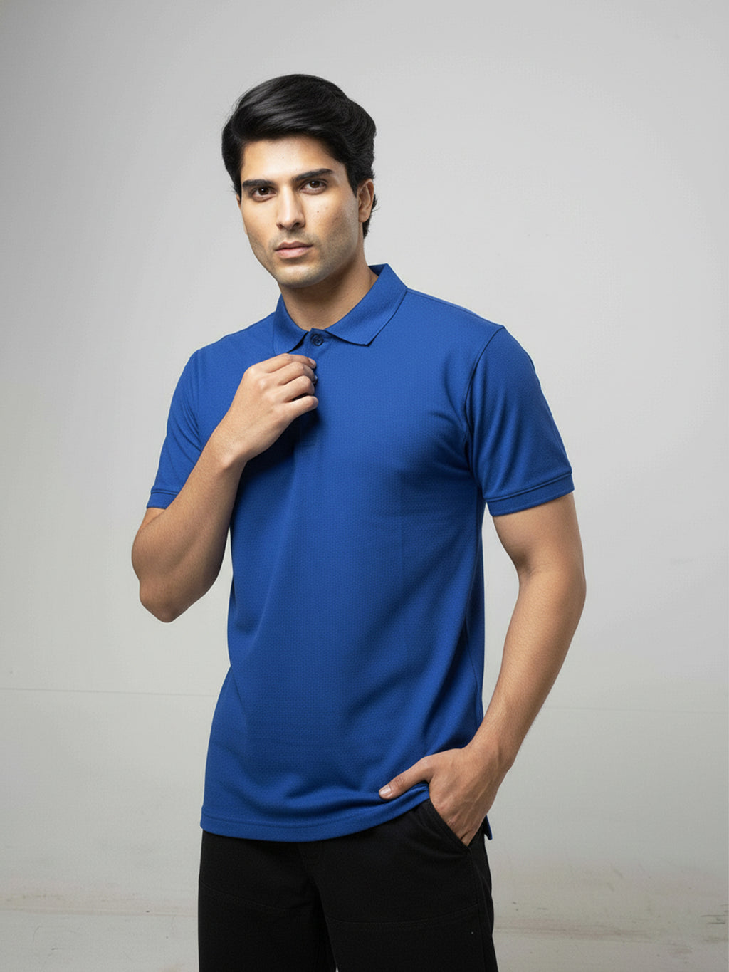 Essential Royal Blue Polo T-Shirt For Men