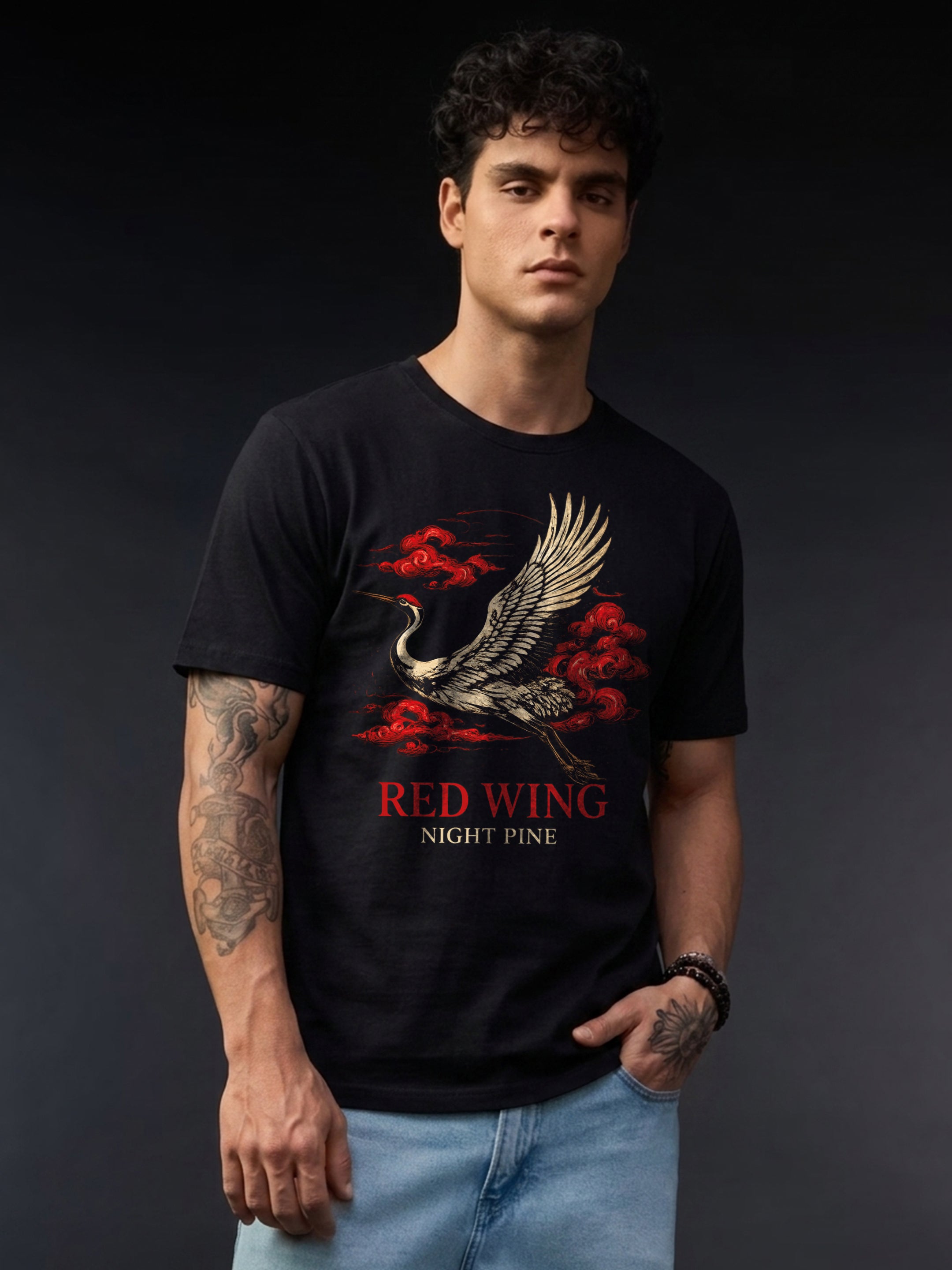 Regular Fit T-Shirt For Men - Red Wing