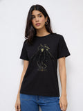 Regular Fit T-Shirt For Women - Black Adam