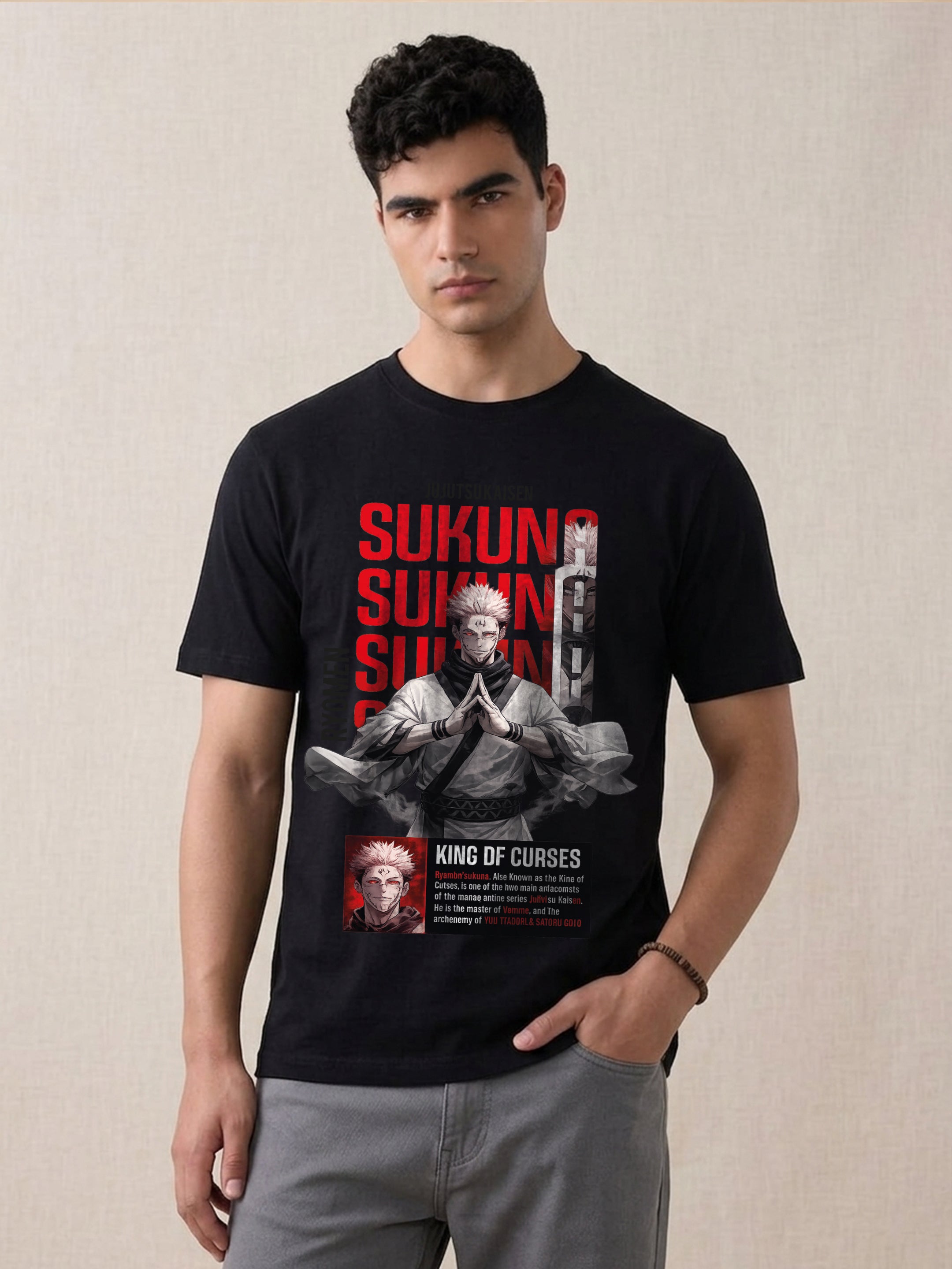 Regular Fit T-Shirt For Men - Jujutsu