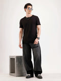Basic Regular Fit T-Shirt For Men - Black