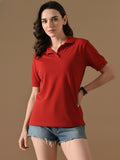 Essential Red Polo T-Shirt For Women