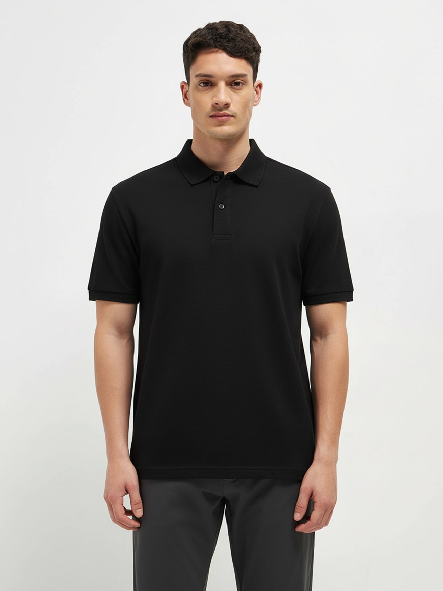 Essential Black Polo T-Shirt For Men