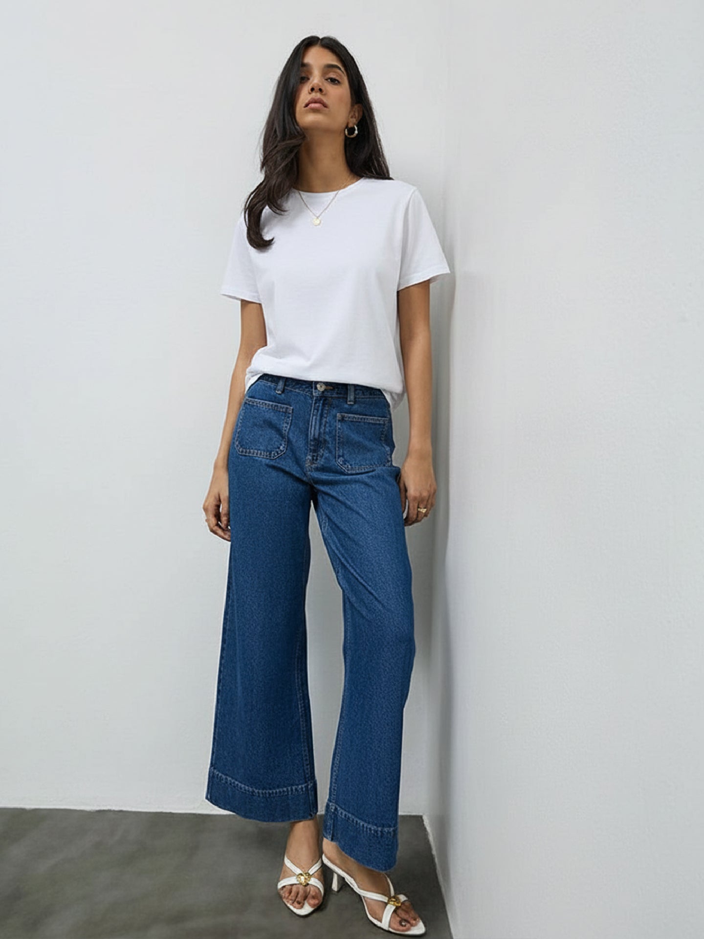 Basic Regular Fit T-Shirt For Women - White