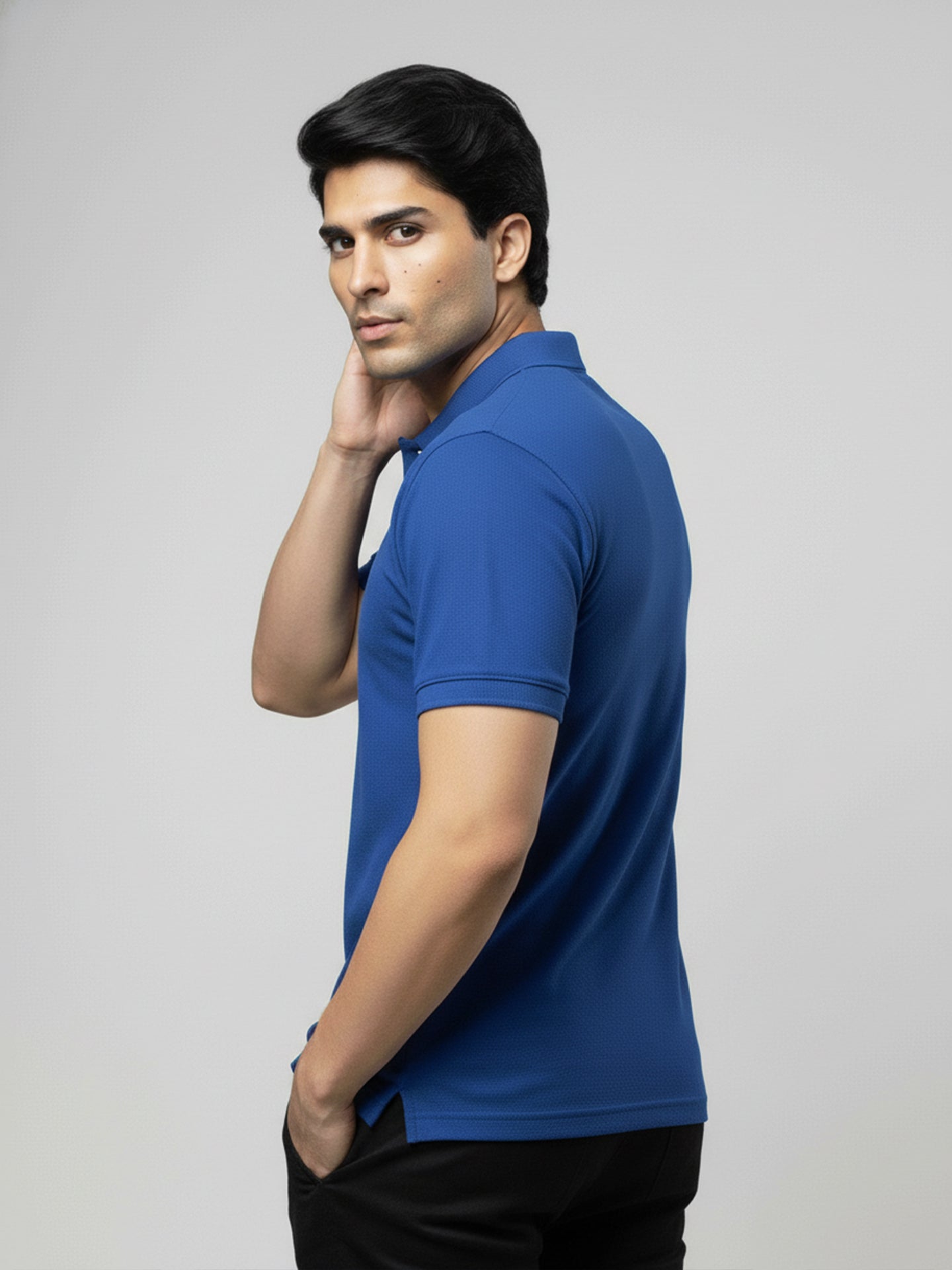 Essential Royal Blue Polo T-Shirt For Men