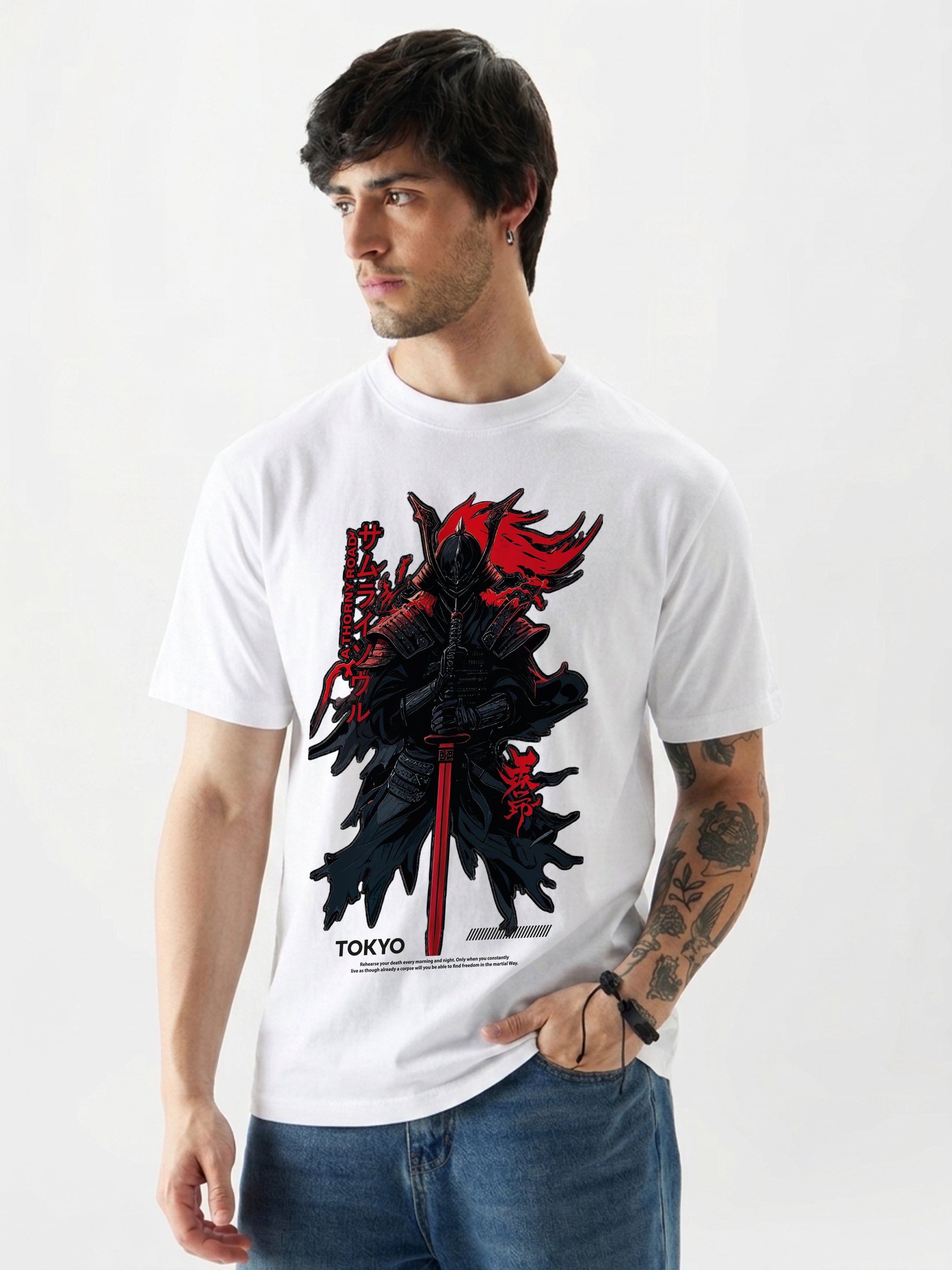 Regular Fit T-Shirt For Men - Samurai