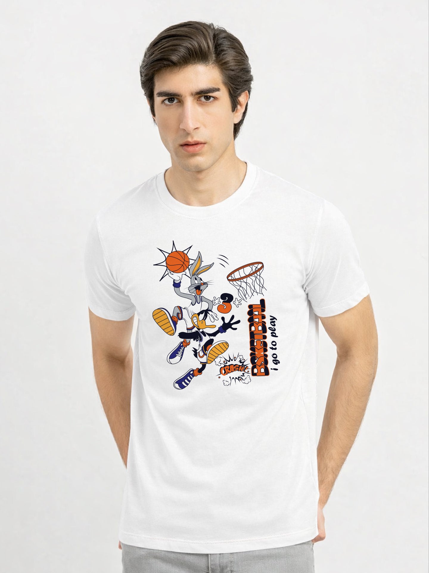 Regular Fit T-Shirt For Men - Basket Ball