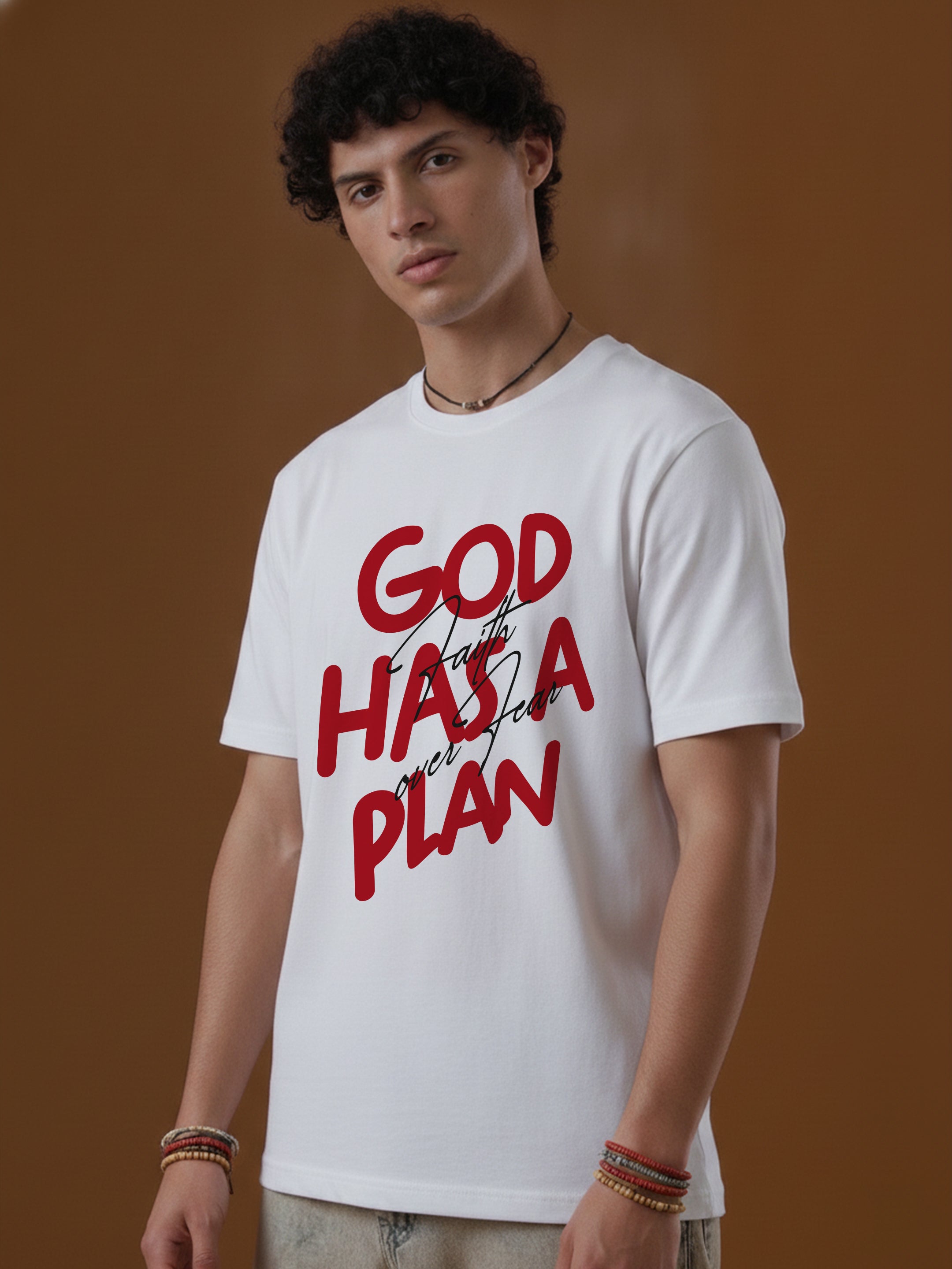 Regular Fit T-Shirt For Men - God Has A Plan