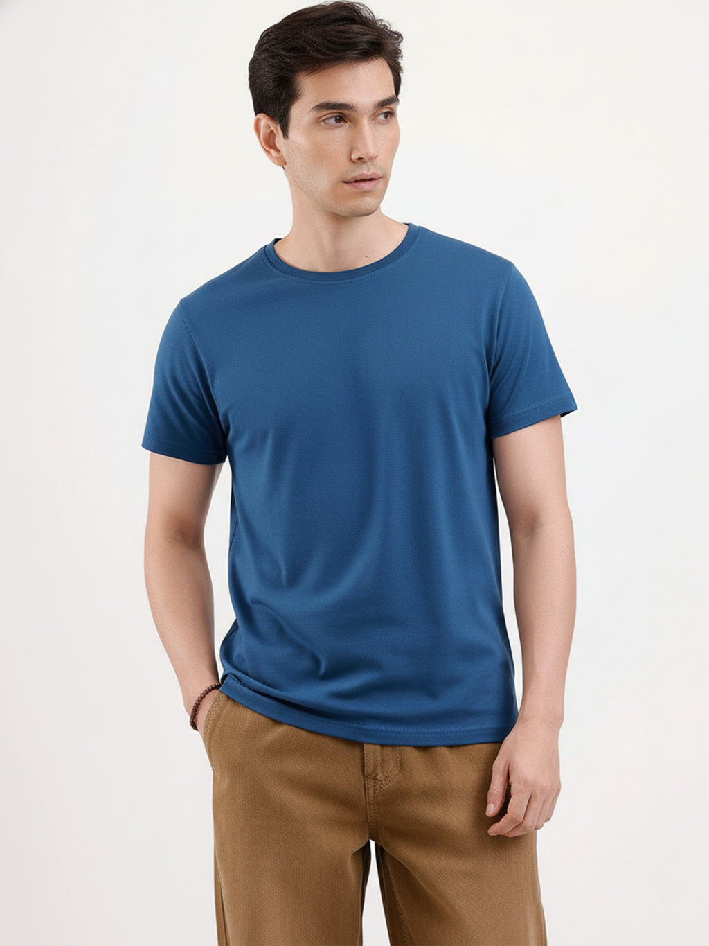 Basic Regular Fit T-Shirt For Men - Royal Blue