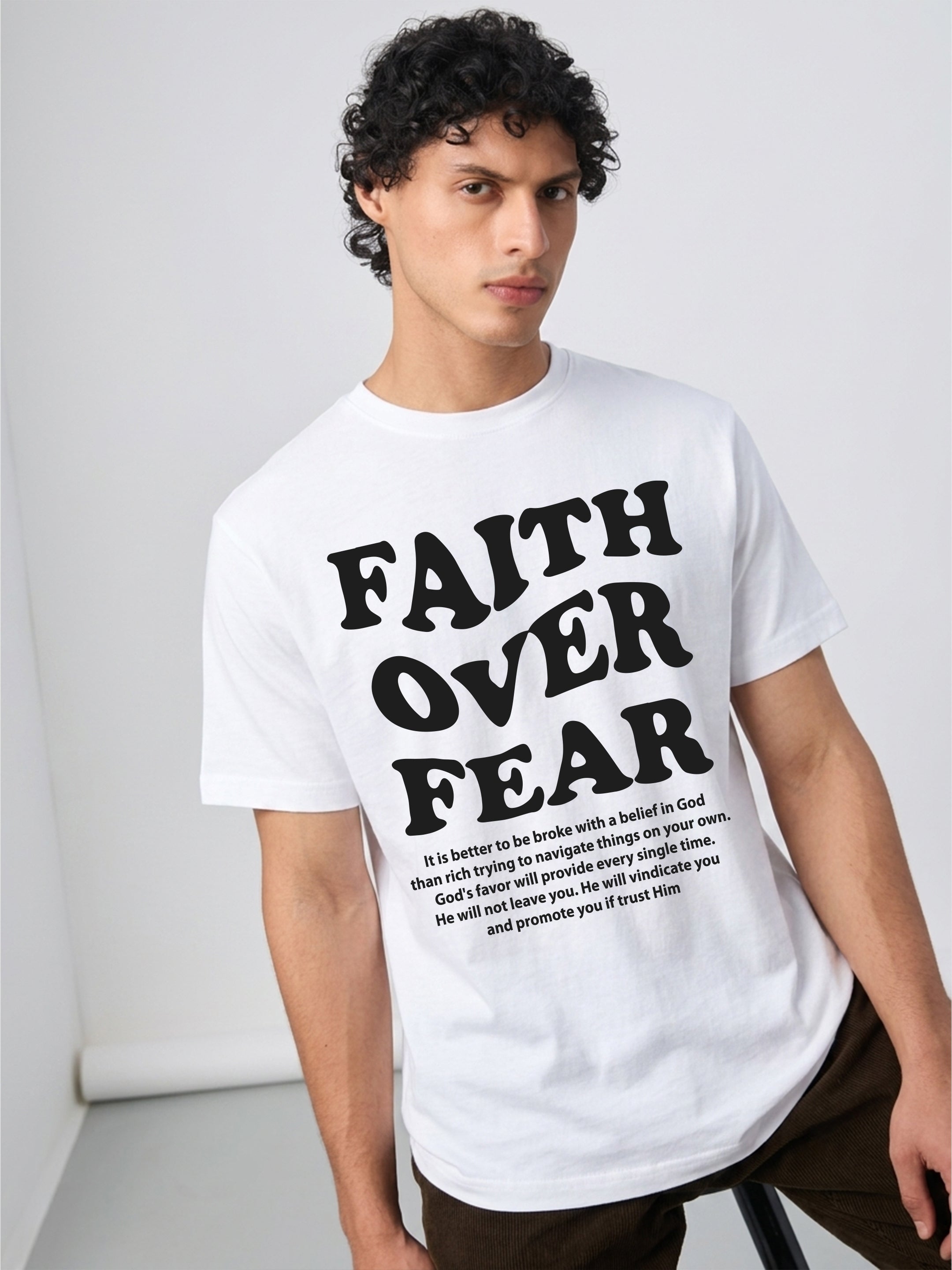 Regular Fit T-Shirt For Men - FAITH