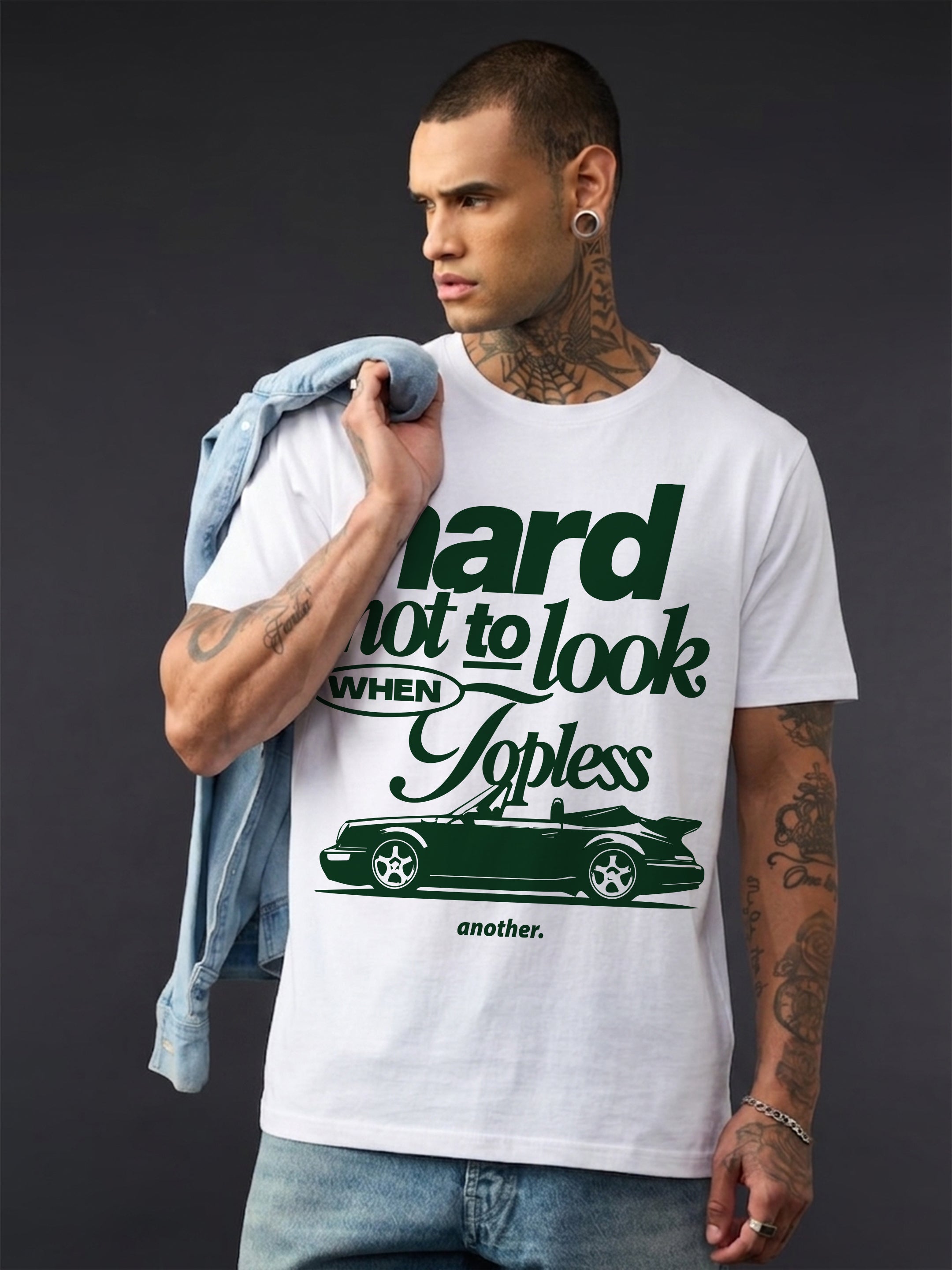 Regular Fit T-Shirt For Men - Hard Not Look