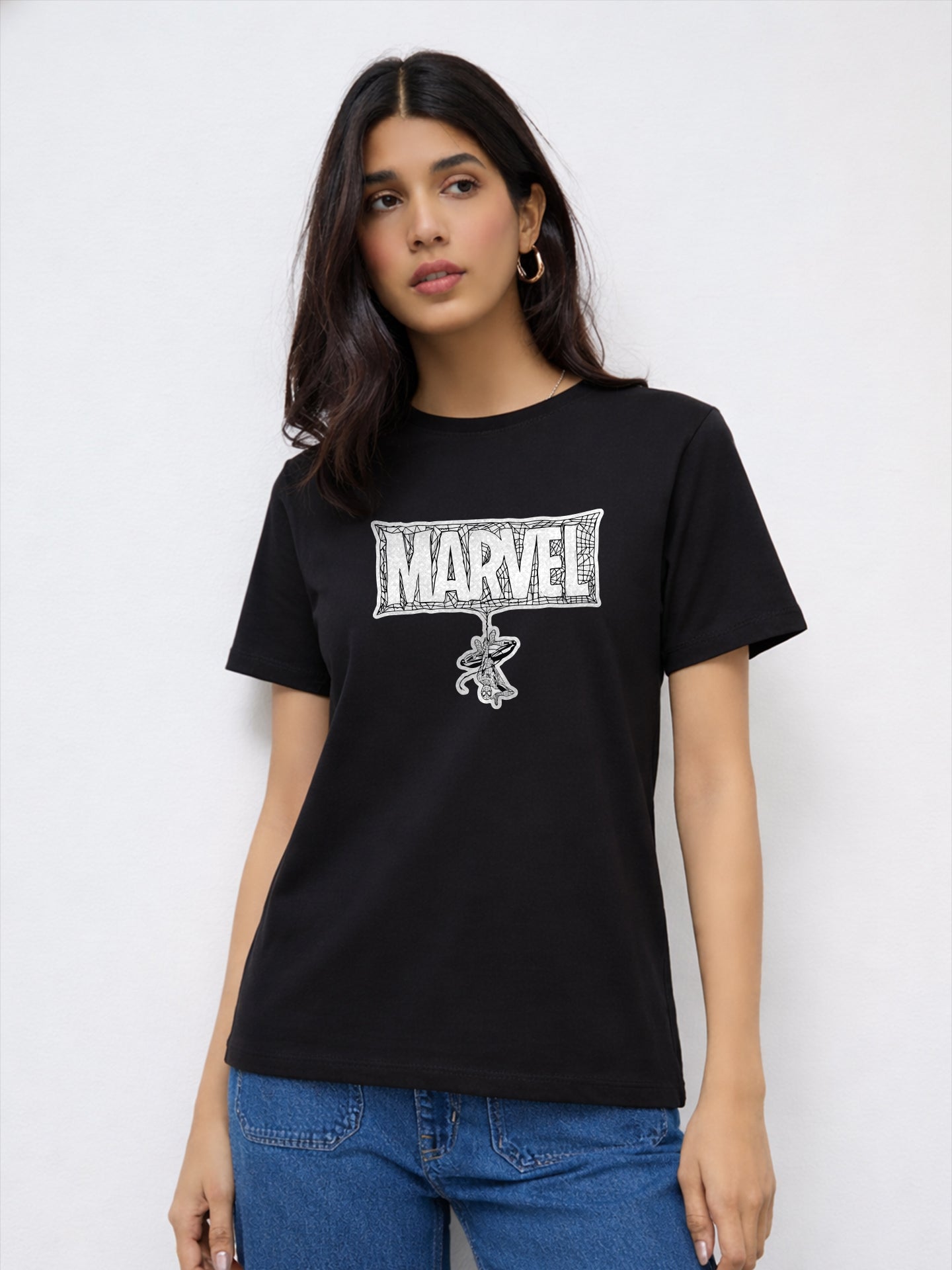 Regular Fit T-Shirt For Women - Marvel Spider