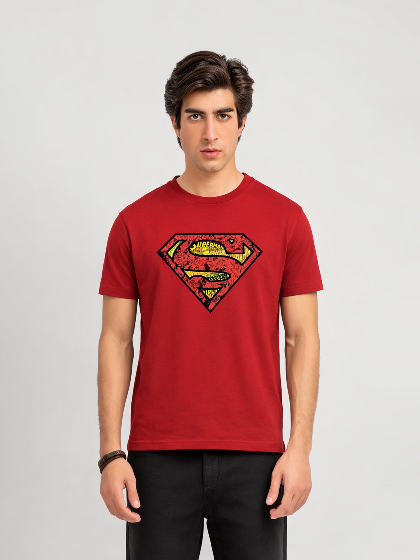 Regular Fit T-Shirt For Men - Super Man Comic