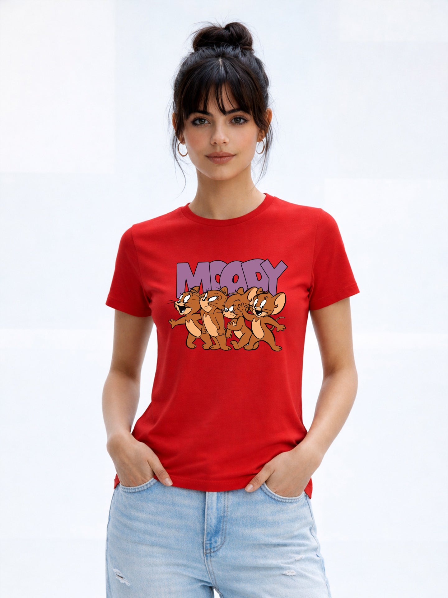Regular Fit T-Shirt For Women - Moddy