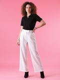 Essential Black Polo T-Shirt For Women