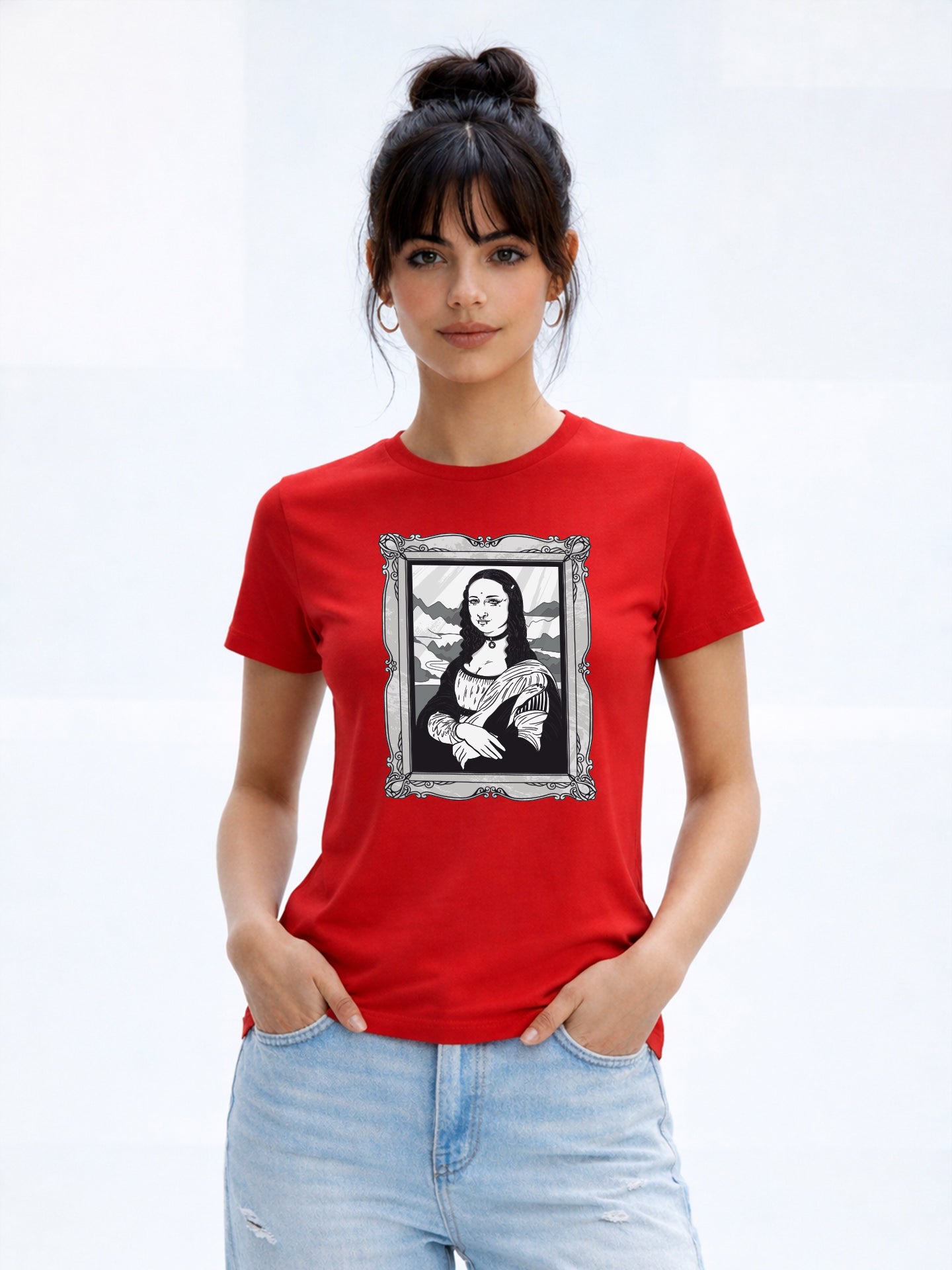 Regular Fit T-Shirt For Women - Monalisa