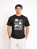 Regular Fit T-Shirt For Men - Eat Sleep Game