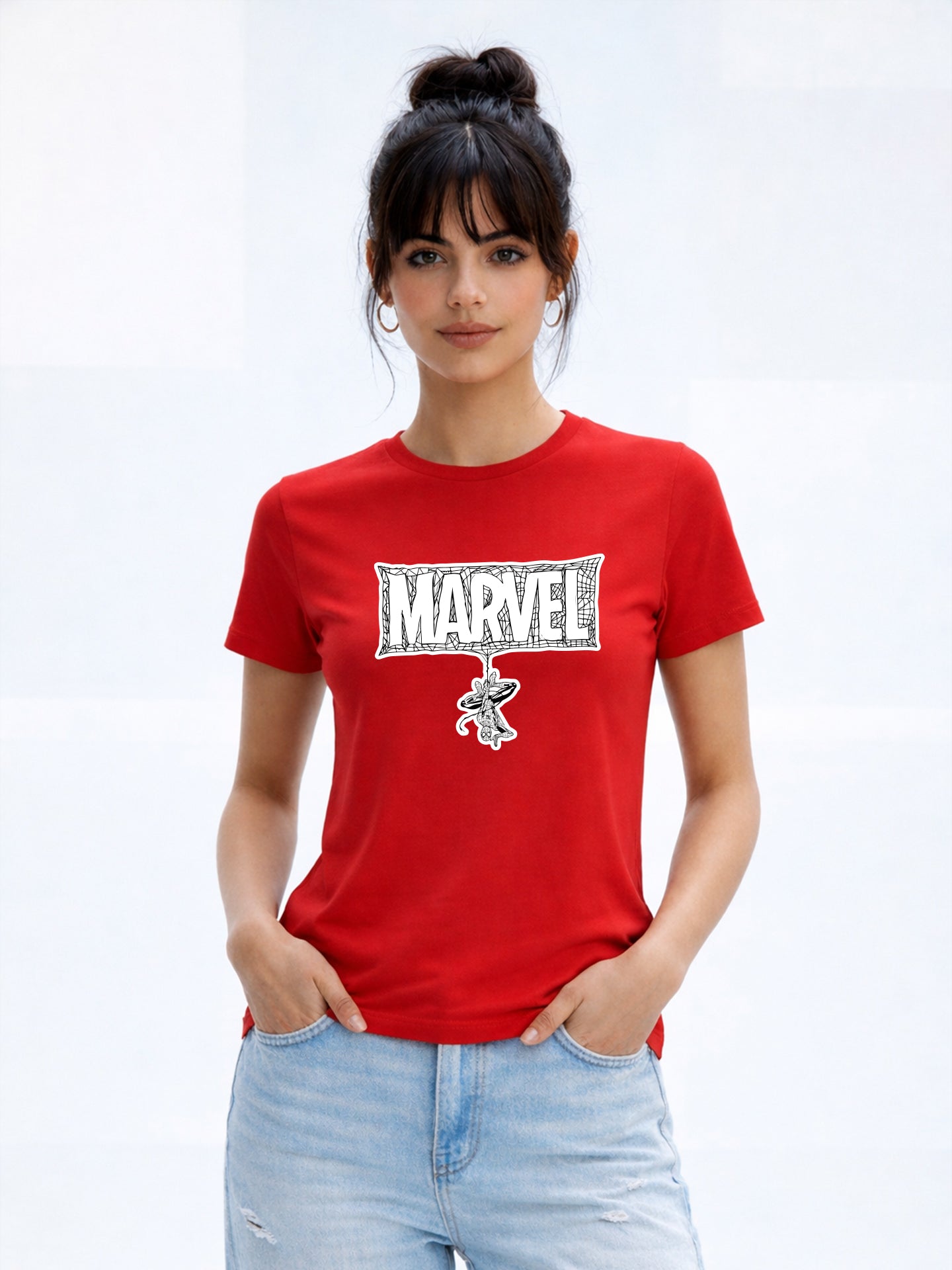Regular Fit T-Shirt For Women - Marvel Spider