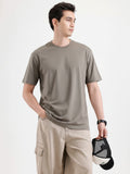 Basic Regular Fit T-Shirt For Men - Hazel Grey
