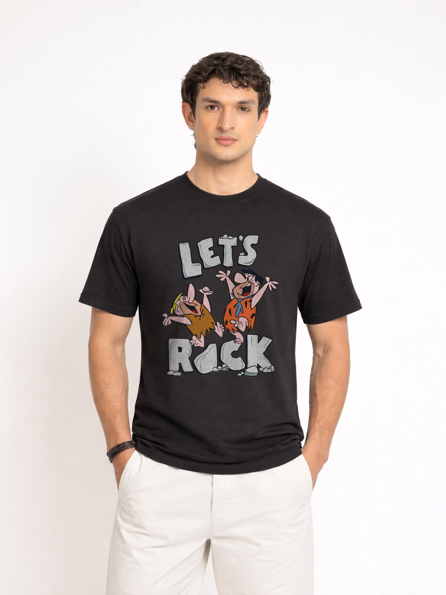 Regular Fit T-Shirt For Men - Lets Rock