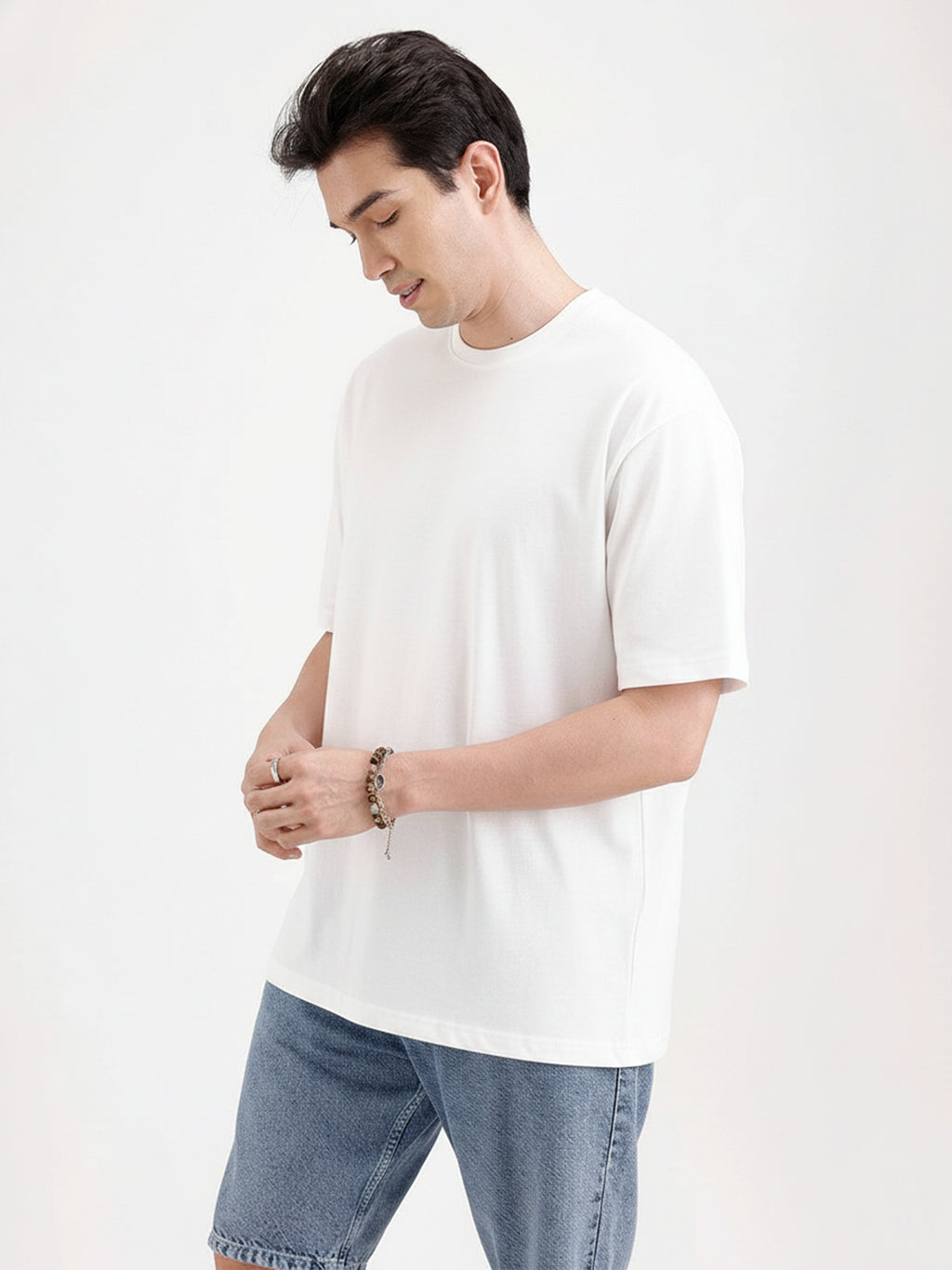 Basic Regular Fit T-Shirt For Men - White