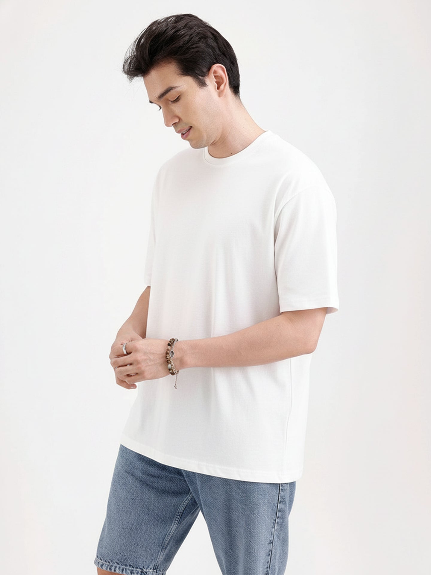 Basic Regular Fit T-Shirt For Men - White