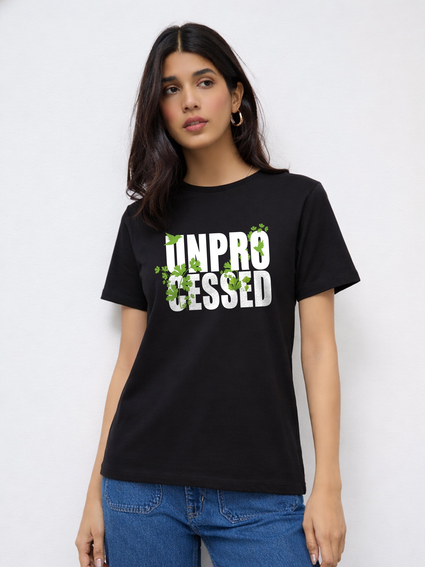 Regular Fit T-Shirt For Women - Unprocessed