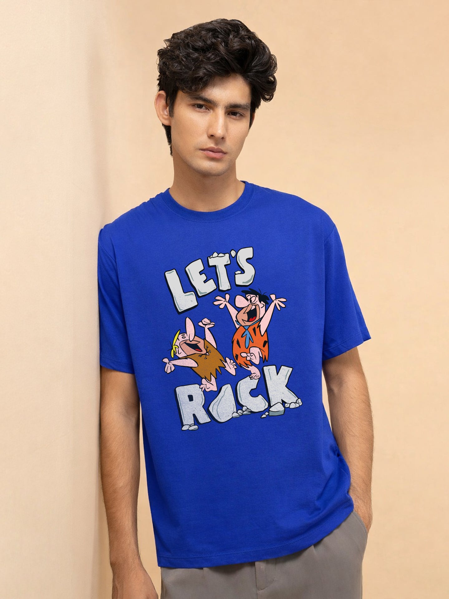 Regular Fit T-Shirt For Men - Lets Rock