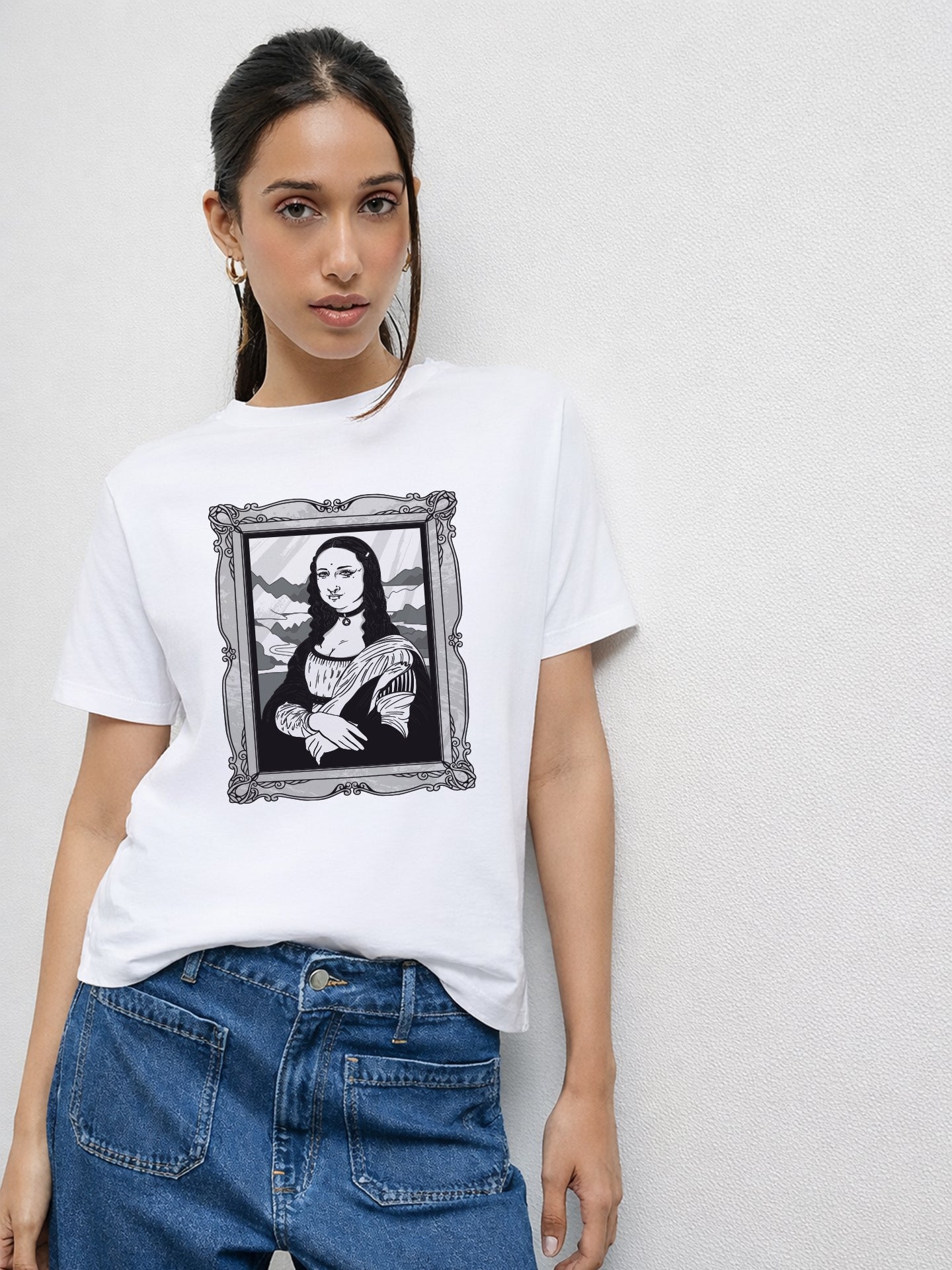 Regular Fit T-Shirt For Women - Monalisa