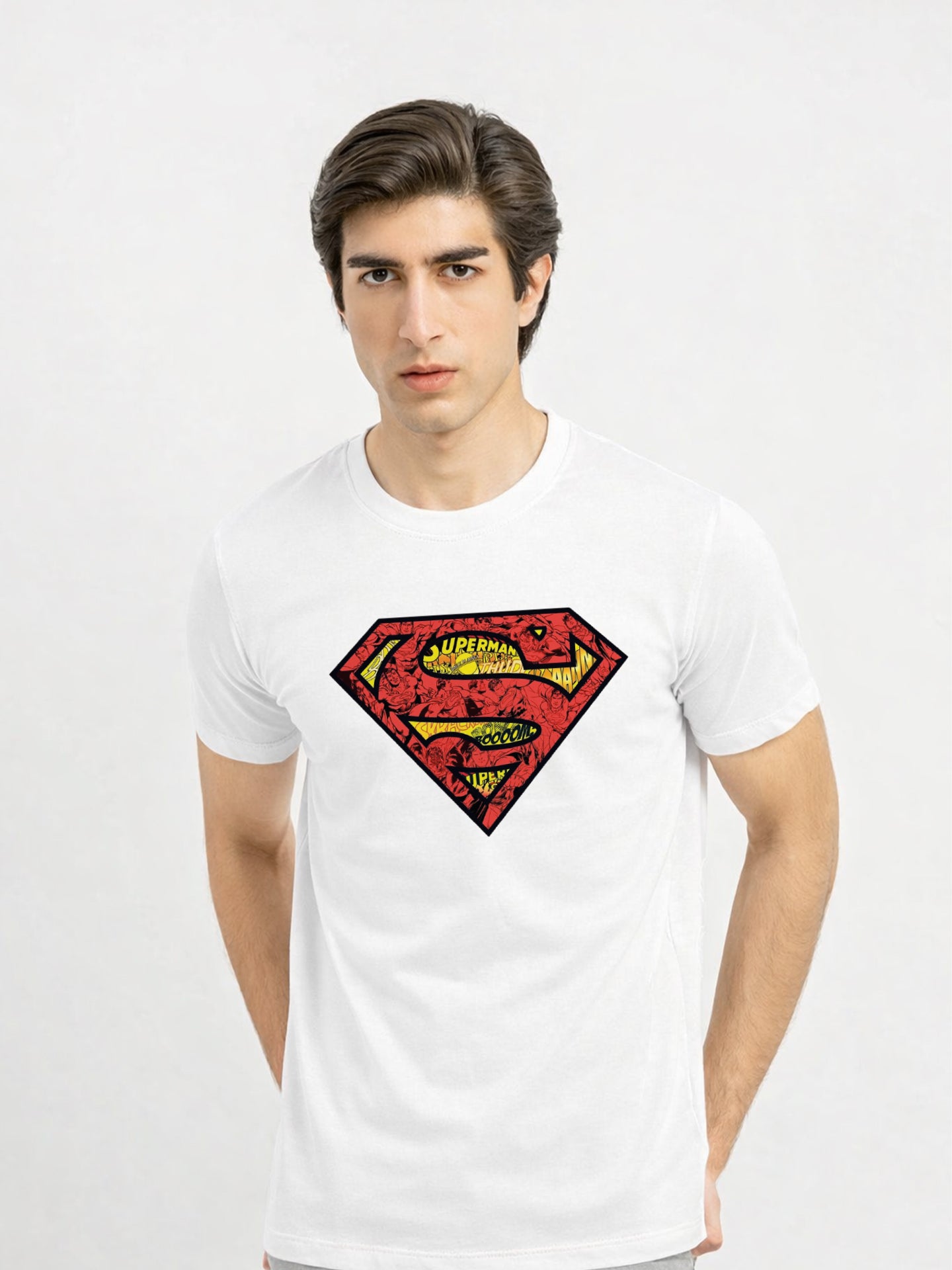 Regular Fit T-Shirt For Men - Super Man Comic